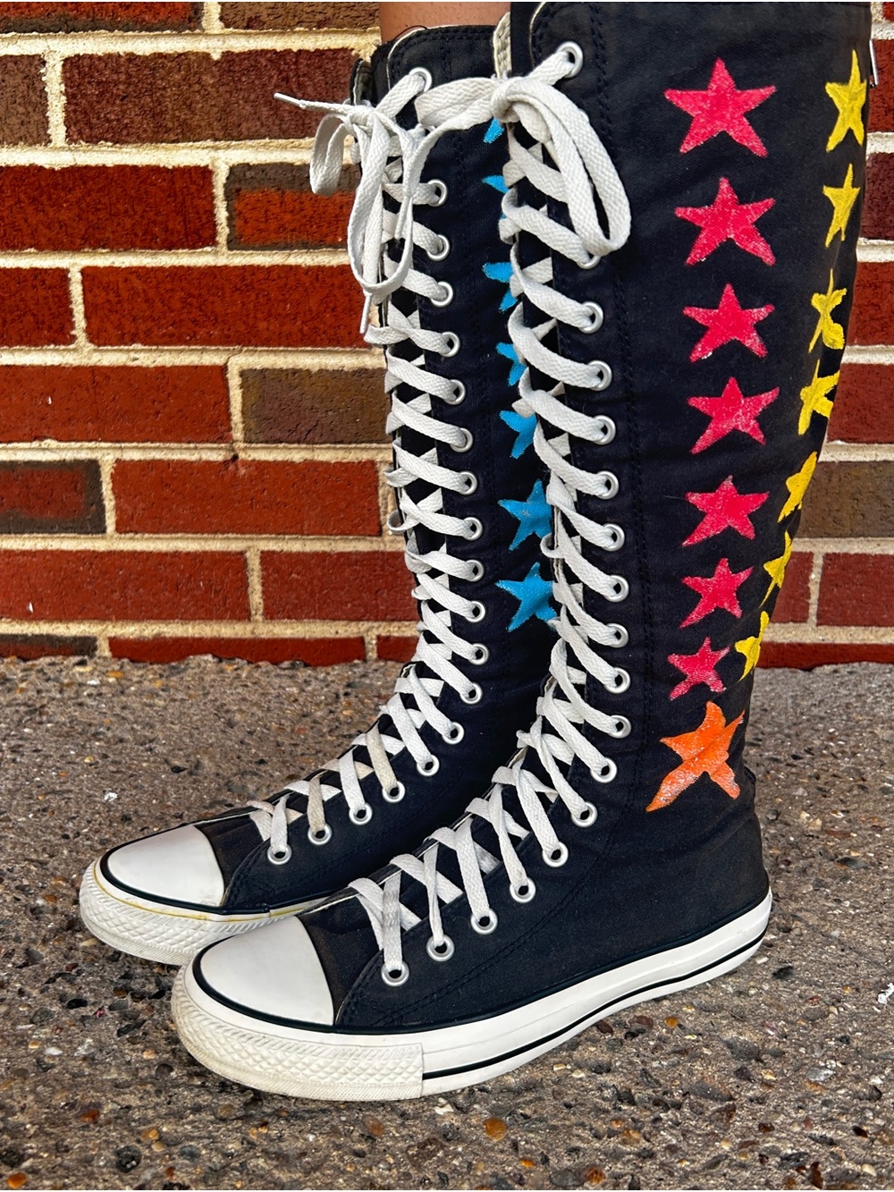 Vintage Converse Chuck Taylor All Star XXHi Knee-High Sneakers sz 8-8.5